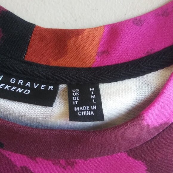 Susan Graver Weekend women's size M multicolored floral top - Picture 13 of 15